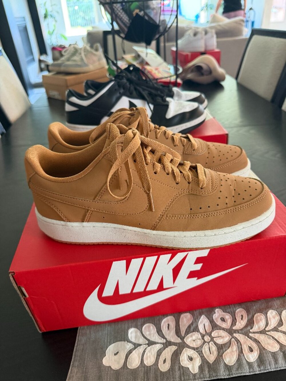 Nike Court Vision Low - Size 9 Mens, 10.5 Womens - Color Flax